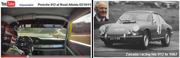 Racing 1967 Porsche 912s.  Drivers: John Cox and Sobieslaw Zasada
